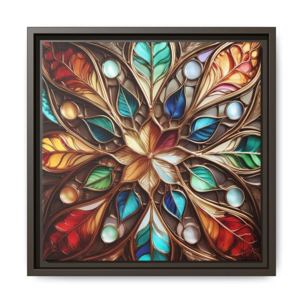 Wood Grain Stain Style WG4 Matte Canvas, Framed (Multi-color) - Image 13