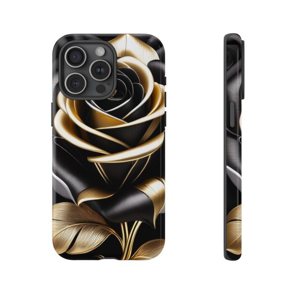 Copy of Black and Gold Rose iPhone | Samsung | Samsung Galaxy | Google Pixel - Cell Phone Tough Cases - Image 184