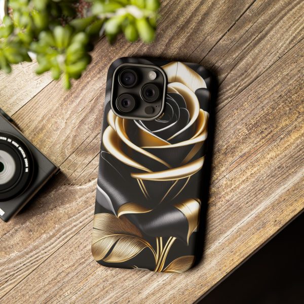 Copy of Black and Gold Rose iPhone | Samsung | Samsung Galaxy | Google Pixel - Cell Phone Tough Cases - Image 189