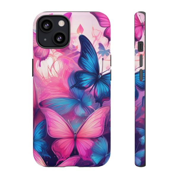 Blue and Pink Butterfly Cell Phone Tough Cases iPhone | Samsung | Samsung Galaxy | Google Pixel - Image 42