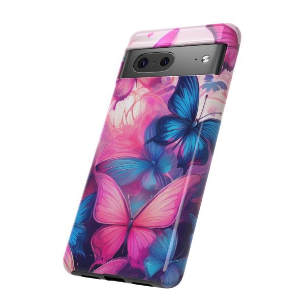 Blue and Pink Butterfly Cell Phone Tough Cases iPhone | Samsung | Samsung Galaxy | Google Pixel - Image 149