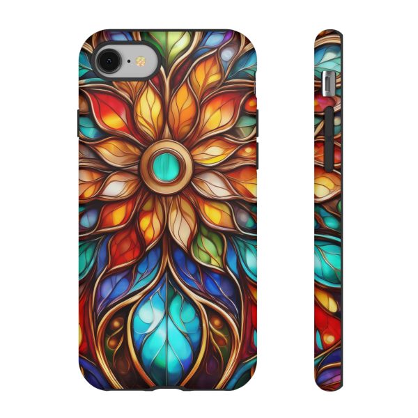 Stained Glass Flower SG1 Cell Phone Tough Cases iPhone | Samsung | Samsung Galaxy | Google Pixel - Image 7