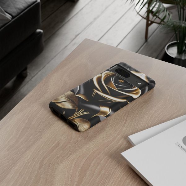 Copy of Black and Gold Rose iPhone | Samsung | Samsung Galaxy | Google Pixel - Cell Phone Tough Cases - Image 157