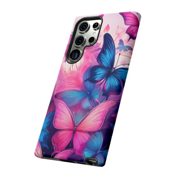 Blue and Pink Butterfly Cell Phone Tough Cases iPhone | Samsung | Samsung Galaxy | Google Pixel - Image 145