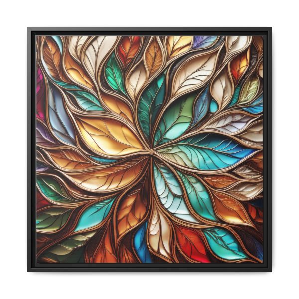 Wood Grain Stain Style WG12 Matte Canvas, Framed (Multi-color) - Image 9