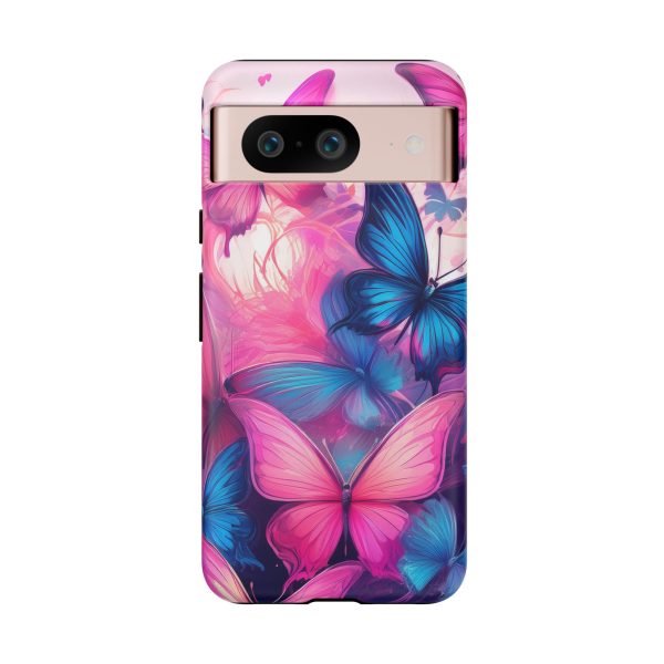 Blue and Pink Butterfly Cell Phone Tough Cases iPhone | Samsung | Samsung Galaxy | Google Pixel - Image 230