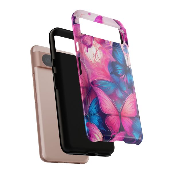 Blue and Pink Butterfly Cell Phone Tough Cases iPhone | Samsung | Samsung Galaxy | Google Pixel - Image 228