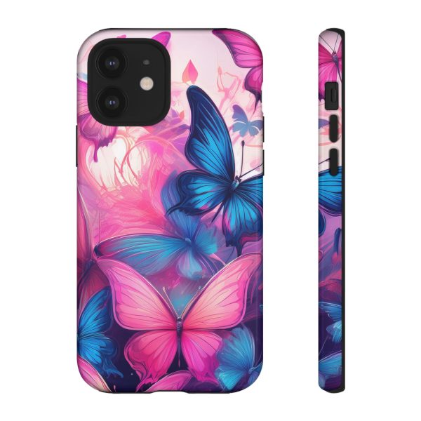 Blue and Pink Butterfly Cell Phone Tough Cases iPhone | Samsung | Samsung Galaxy | Google Pixel - Image 34