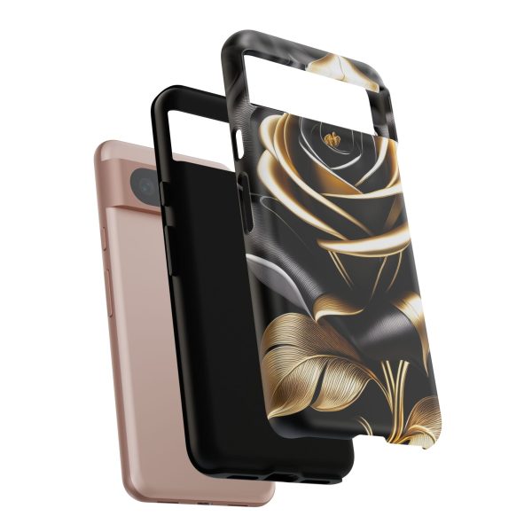 Copy of Black and Gold Rose iPhone | Samsung | Samsung Galaxy | Google Pixel - Cell Phone Tough Cases - Image 233