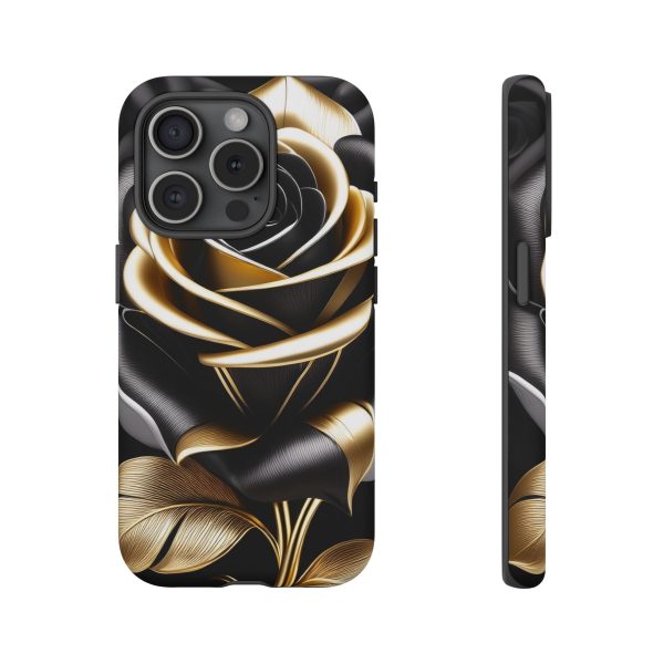 Copy of Black and Gold Rose iPhone | Samsung | Samsung Galaxy | Google Pixel - Cell Phone Tough Cases - Image 181