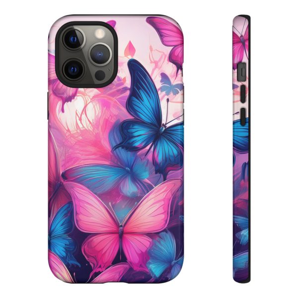 Blue and Pink Butterfly Cell Phone Tough Cases iPhone | Samsung | Samsung Galaxy | Google Pixel - Image 38