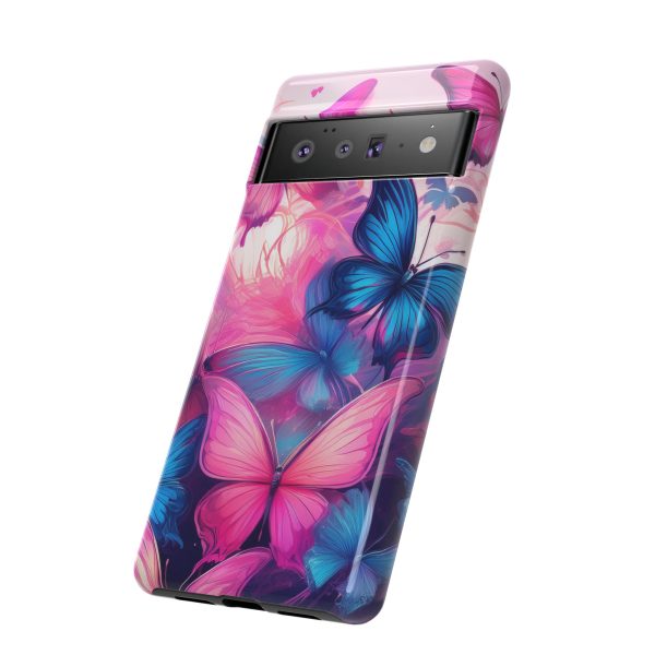 Blue and Pink Butterfly Cell Phone Tough Cases iPhone | Samsung | Samsung Galaxy | Google Pixel - Image 157