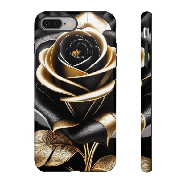 Copy of Black and Gold Rose iPhone | Samsung | Samsung Galaxy | Google Pixel - Cell Phone Tough Cases - Image 9