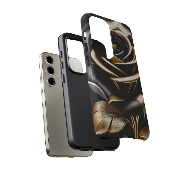 Copy of Black and Gold Rose iPhone | Samsung | Samsung Galaxy | Google Pixel - Cell Phone Tough Cases - Image 128