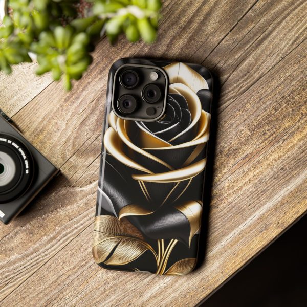 Copy of Black and Gold Rose iPhone | Samsung | Samsung Galaxy | Google Pixel - Cell Phone Tough Cases - Image 186