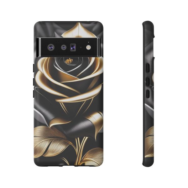 Copy of Black and Gold Rose iPhone | Samsung | Samsung Galaxy | Google Pixel - Cell Phone Tough Cases - Image 162