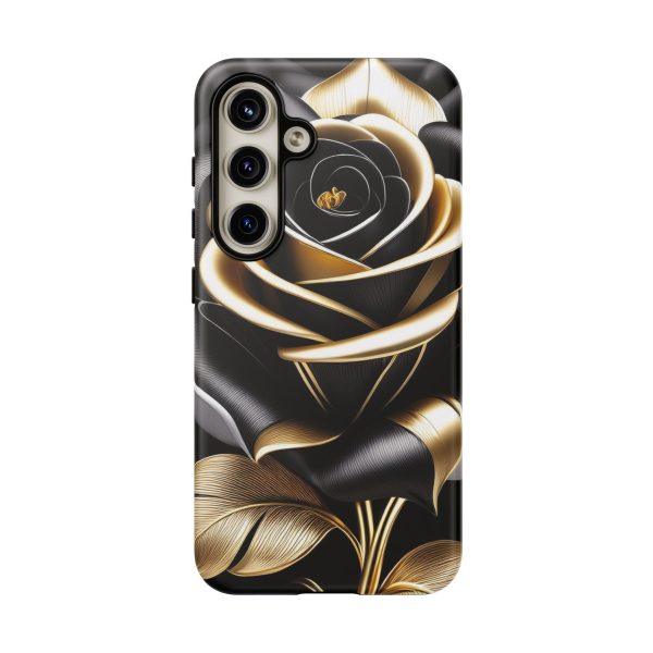 Copy of Black and Gold Rose iPhone | Samsung | Samsung Galaxy | Google Pixel - Cell Phone Tough Cases - Image 195