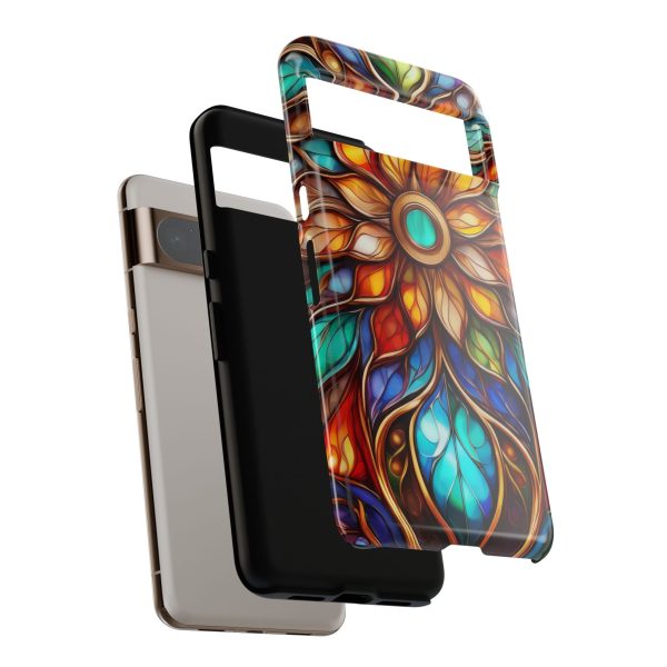 Stained Glass Flower SG1 Cell Phone Tough Cases iPhone | Samsung | Samsung Galaxy | Google Pixel - Image 4