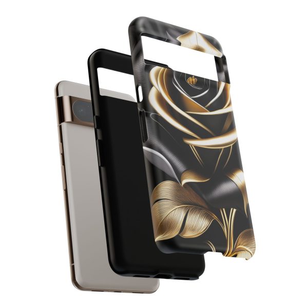 Copy of Black and Gold Rose iPhone | Samsung | Samsung Galaxy | Google Pixel - Cell Phone Tough Cases - Image 223