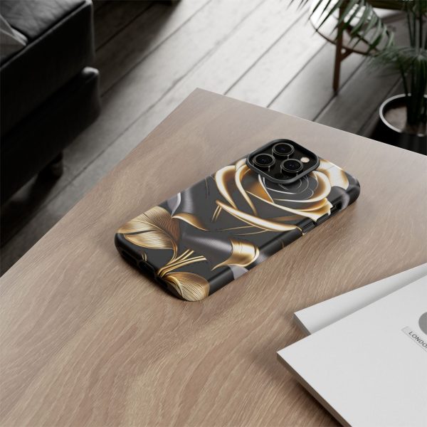 Copy of Black and Gold Rose iPhone | Samsung | Samsung Galaxy | Google Pixel - Cell Phone Tough Cases - Image 125