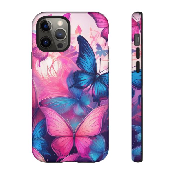 Blue and Pink Butterfly Cell Phone Tough Cases iPhone | Samsung | Samsung Galaxy | Google Pixel - Image 36