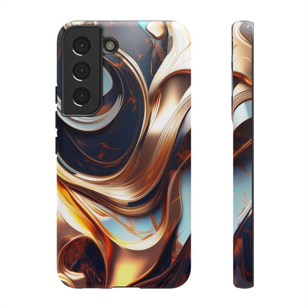 Navy Blue Gold Cell Phone Tough Cases iPhone | Samsung | Samsung Galaxy | Google Pixel - Image 84