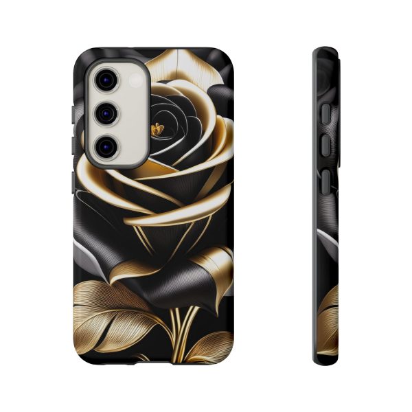 Copy of Black and Gold Rose iPhone | Samsung | Samsung Galaxy | Google Pixel - Cell Phone Tough Cases - Image 126