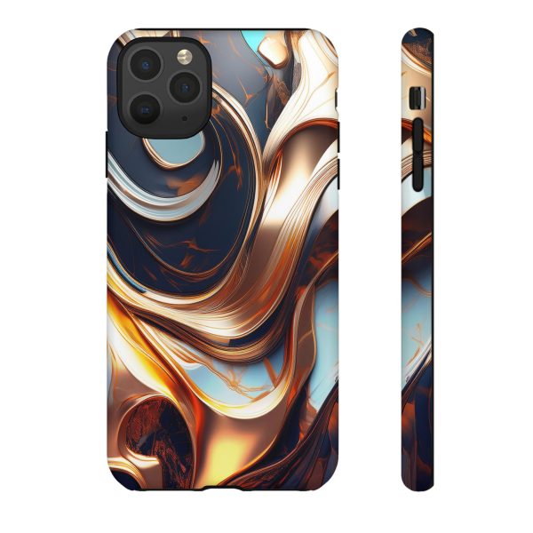 Navy Blue Gold Cell Phone Tough Cases iPhone | Samsung | Samsung Galaxy | Google Pixel - Image 29