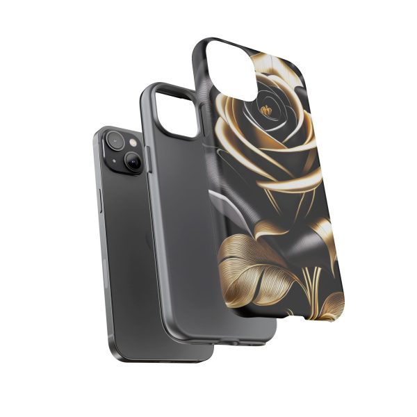 Copy of Black and Gold Rose iPhone | Samsung | Samsung Galaxy | Google Pixel - Cell Phone Tough Cases - Image 116