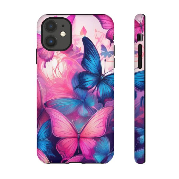 Blue and Pink Butterfly Cell Phone Tough Cases iPhone | Samsung | Samsung Galaxy | Google Pixel - Image 23