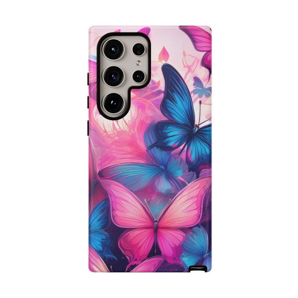 Blue and Pink Butterfly Cell Phone Tough Cases iPhone | Samsung | Samsung Galaxy | Google Pixel - Image 210