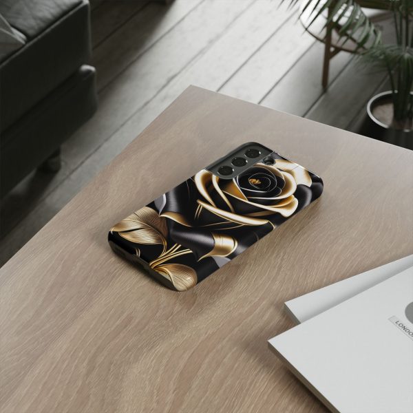 Copy of Black and Gold Rose iPhone | Samsung | Samsung Galaxy | Google Pixel - Cell Phone Tough Cases - Image 83