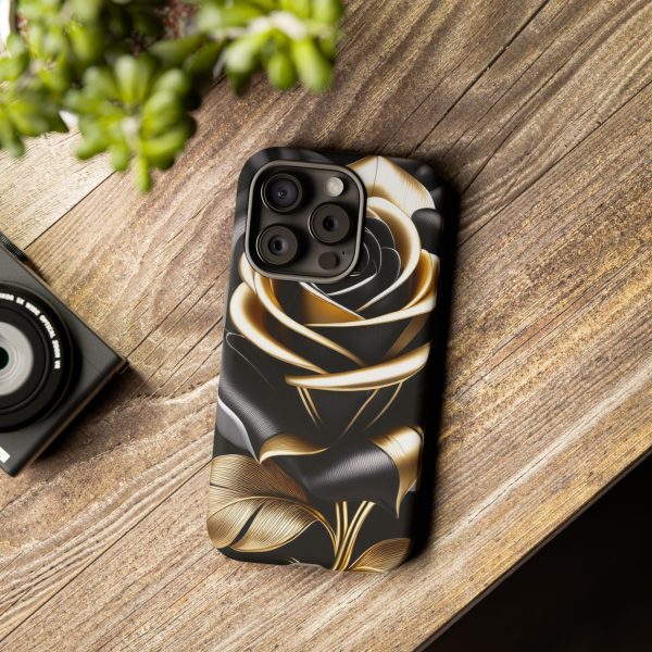 Copy of Black and Gold Rose iPhone | Samsung | Samsung Galaxy | Google Pixel - Cell Phone Tough Cases - Image 183