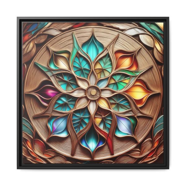 Wood Grain Style WG5 Matte Canvas, Framed (Multi-color) - Image 9