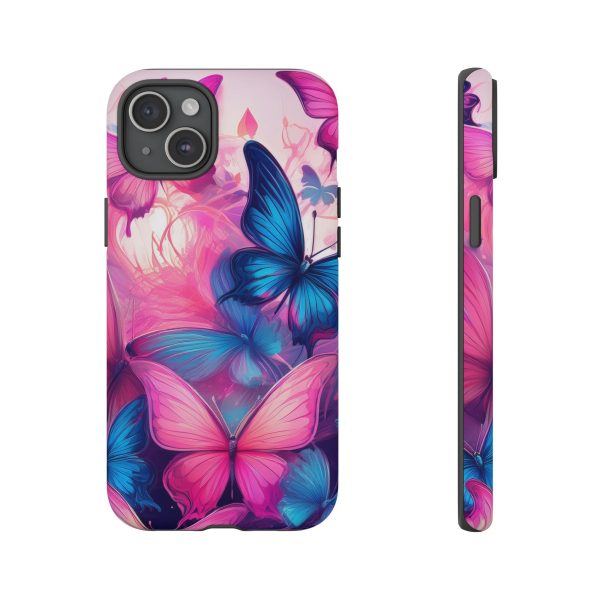 Blue and Pink Butterfly Cell Phone Tough Cases iPhone | Samsung | Samsung Galaxy | Google Pixel - Image 173