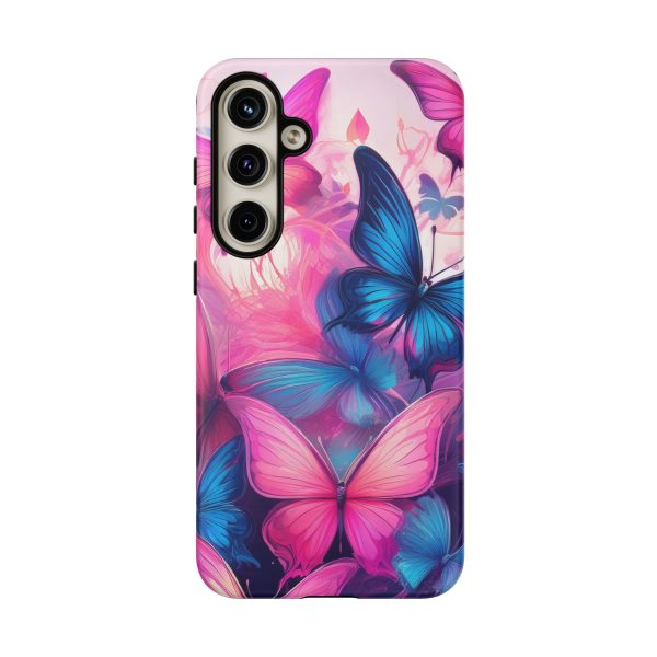 Blue and Pink Butterfly Cell Phone Tough Cases iPhone | Samsung | Samsung Galaxy | Google Pixel - Image 200