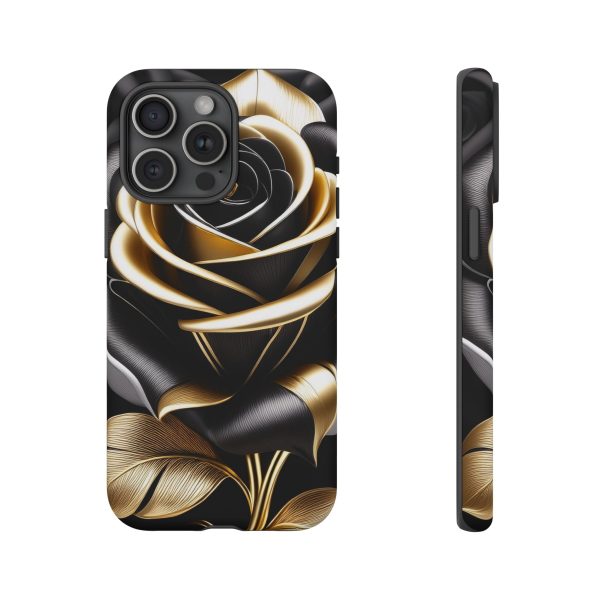 Copy of Black and Gold Rose iPhone | Samsung | Samsung Galaxy | Google Pixel - Cell Phone Tough Cases - Image 187