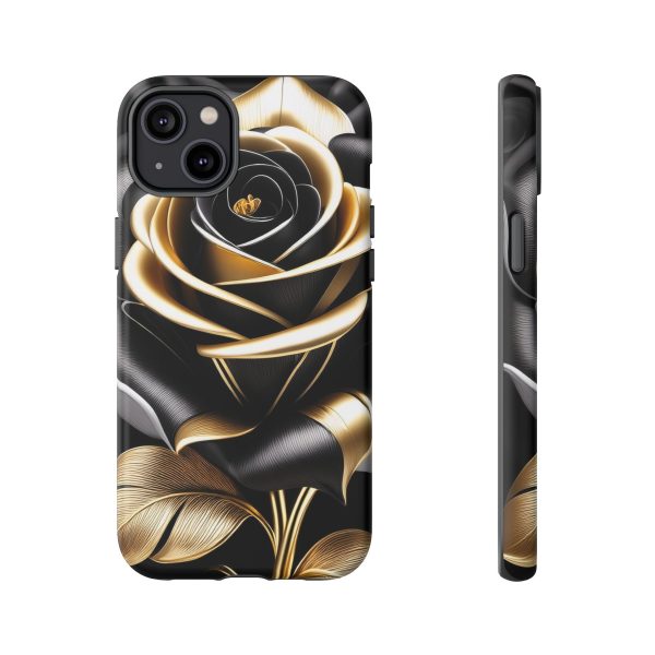 Copy of Black and Gold Rose iPhone | Samsung | Samsung Galaxy | Google Pixel - Cell Phone Tough Cases - Image 114