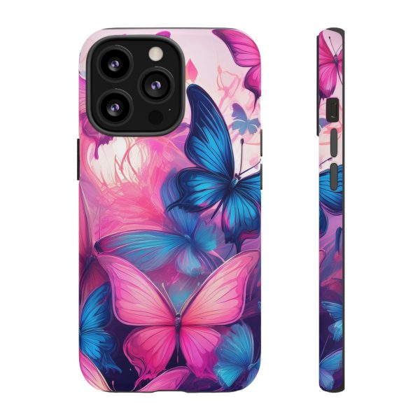 Blue and Pink Butterfly Cell Phone Tough Cases iPhone | Samsung | Samsung Galaxy | Google Pixel - Image 46