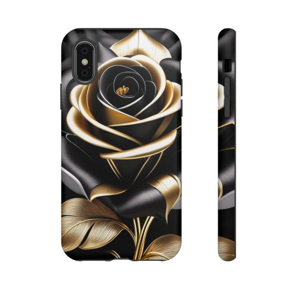 Copy of Black and Gold Rose iPhone | Samsung | Samsung Galaxy | Google Pixel - Cell Phone Tough Cases - Image 11