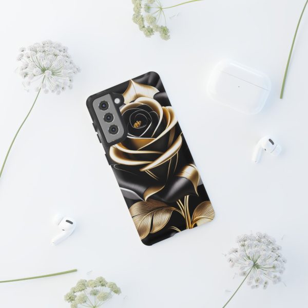 Copy of Black and Gold Rose iPhone | Samsung | Samsung Galaxy | Google Pixel - Cell Phone Tough Cases - Image 57