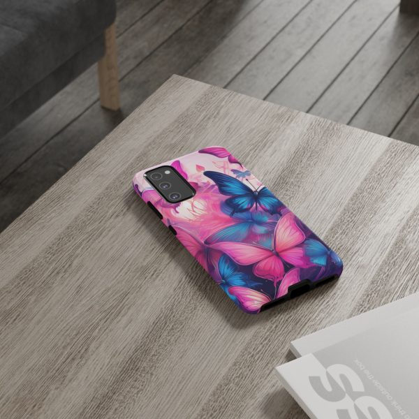 Blue and Pink Butterfly Cell Phone Tough Cases iPhone | Samsung | Samsung Galaxy | Google Pixel - Image 73