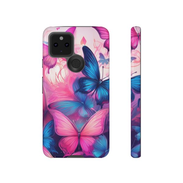 Blue and Pink Butterfly Cell Phone Tough Cases iPhone | Samsung | Samsung Galaxy | Google Pixel - Image 64