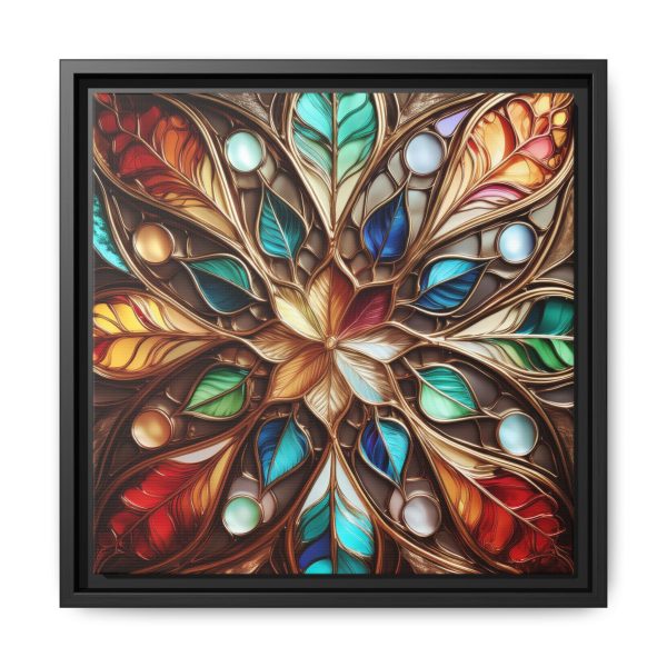 Wood Grain Stain Style WG4 Matte Canvas, Framed (Multi-color) - Image 5