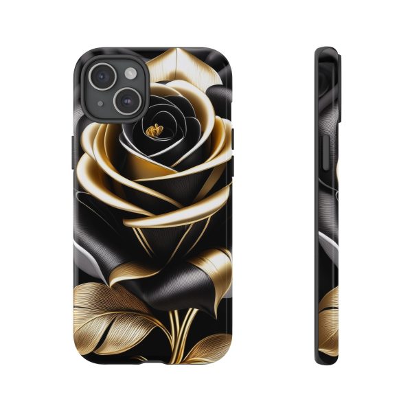 Copy of Black and Gold Rose iPhone | Samsung | Samsung Galaxy | Google Pixel - Cell Phone Tough Cases - Image 172