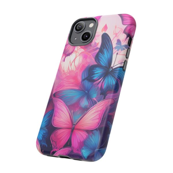 Blue and Pink Butterfly Cell Phone Tough Cases iPhone | Samsung | Samsung Galaxy | Google Pixel - Image 113