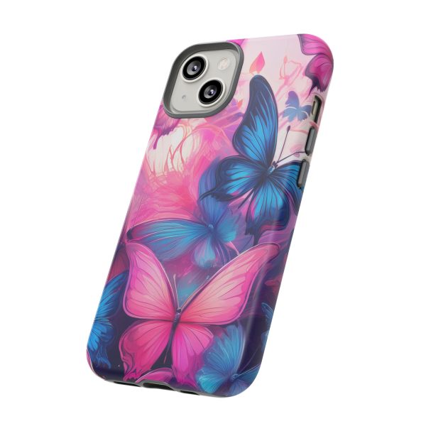 Blue and Pink Butterfly Cell Phone Tough Cases iPhone | Samsung | Samsung Galaxy | Google Pixel - Image 97