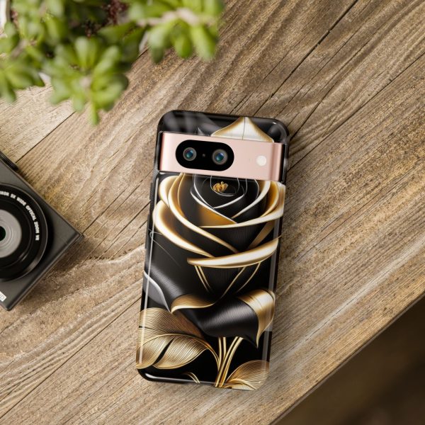 Copy of Black and Gold Rose iPhone | Samsung | Samsung Galaxy | Google Pixel - Cell Phone Tough Cases - Image 229