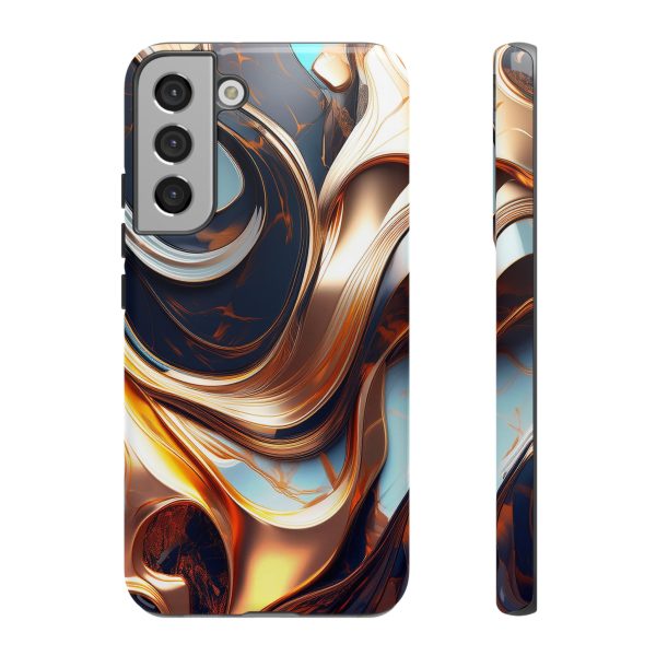 Navy Blue Gold Cell Phone Tough Cases iPhone | Samsung | Samsung Galaxy | Google Pixel - Image 86