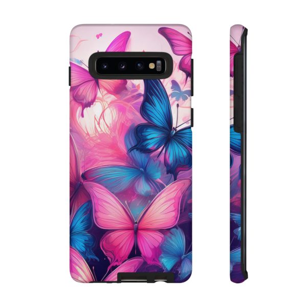 Blue and Pink Butterfly Cell Phone Tough Cases iPhone | Samsung | Samsung Galaxy | Google Pixel - Image 21